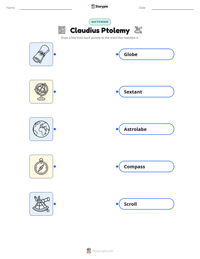 Claudius Ptolemy printable worksheet preview