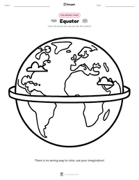 Equator printable worksheet preview