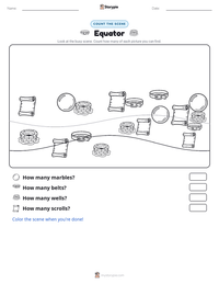 Equator printable worksheet preview