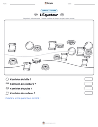 Aperçu de la feuille de travail imprimable L'Équateur