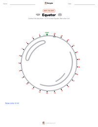 Equator printable worksheet preview