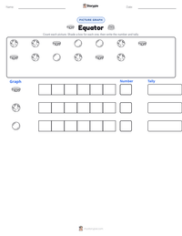 Equator printable worksheet preview