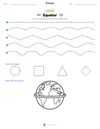 Equator printable worksheet preview