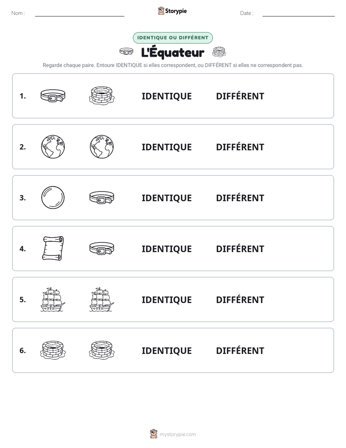 Identique ou Différent