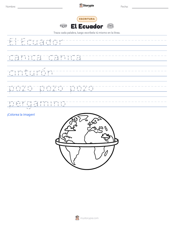 Práctica de Escritura