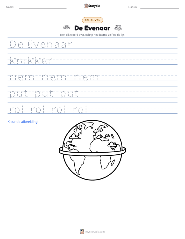 Schrijf Oefening