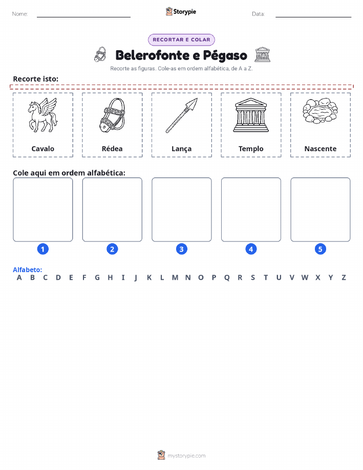 Recortar & Colar Alfabeto
