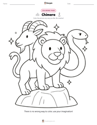 Chimera printable worksheet preview