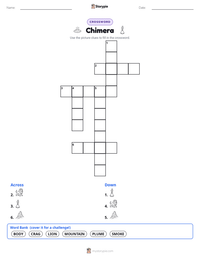 Chimera printable worksheet preview