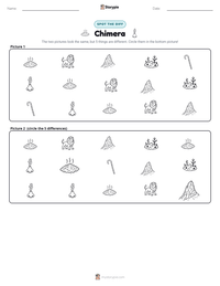 Chimera printable worksheet preview