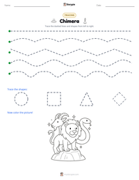 Chimera printable worksheet preview