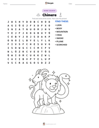 Chimera printable worksheet preview