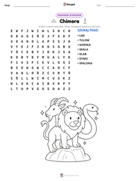 Podgląd drukowalnego arkusza ćwiczeń Chimera