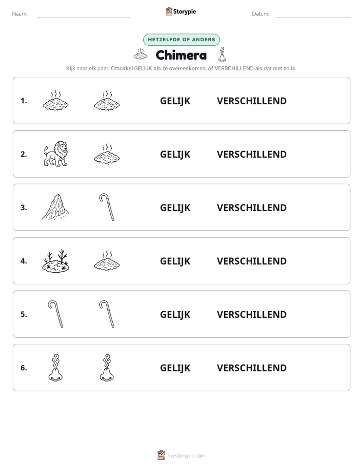 Zelfde of Verschillend