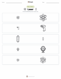 Laser printable worksheet preview