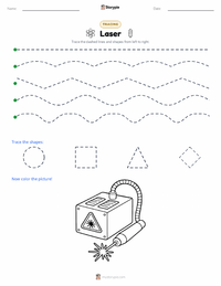 Laser printable worksheet preview