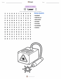 Anteprima della scheda stampabile di Laser