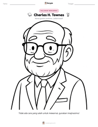 Prabaca lembar kerja cetak Charles H. Townes