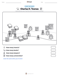 Charles H. Townes printable worksheet preview