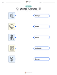 Charles H. Townes printable worksheet preview