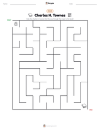 Charles H. Townes printable worksheet preview