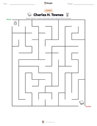Prabaca lembar kerja cetak Charles H. Townes