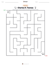 Charles H. Townes afdrukbare werkblad voorbeeld