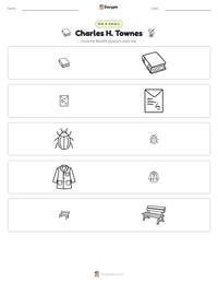 Charles H. Townes printable worksheet preview
