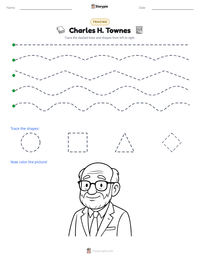 Charles H. Townes printable worksheet preview