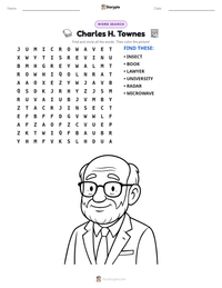 Charles H. Townes printable worksheet preview