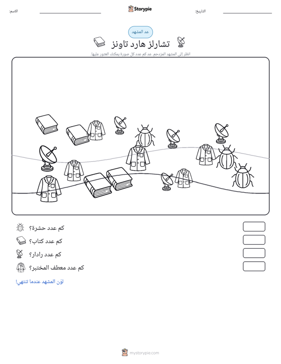 مشهد العد