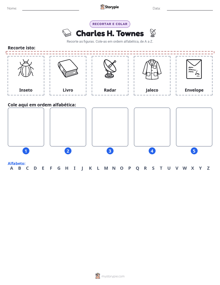 Recortar & Colar Alfabeto
