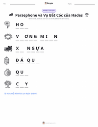 Xem trước tài liệu in sẵn Persephone và Vụ Bắt Cóc của Hades