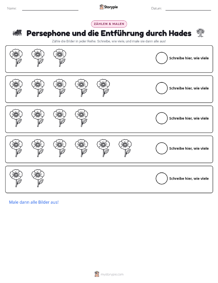 Zählen & Ausmalen