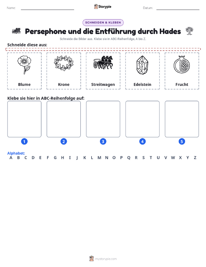 Schneiden & Einfügen Alphabet