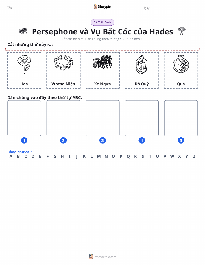 Cắt & Dán Chữ Cái