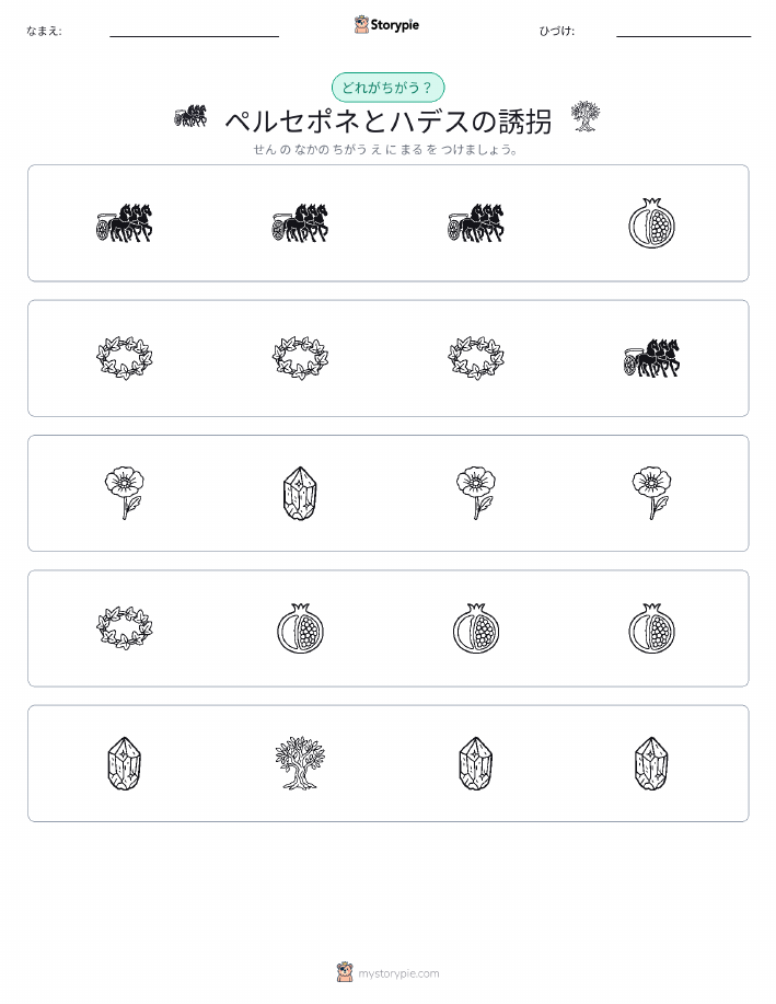 異なるものを見つけよう
