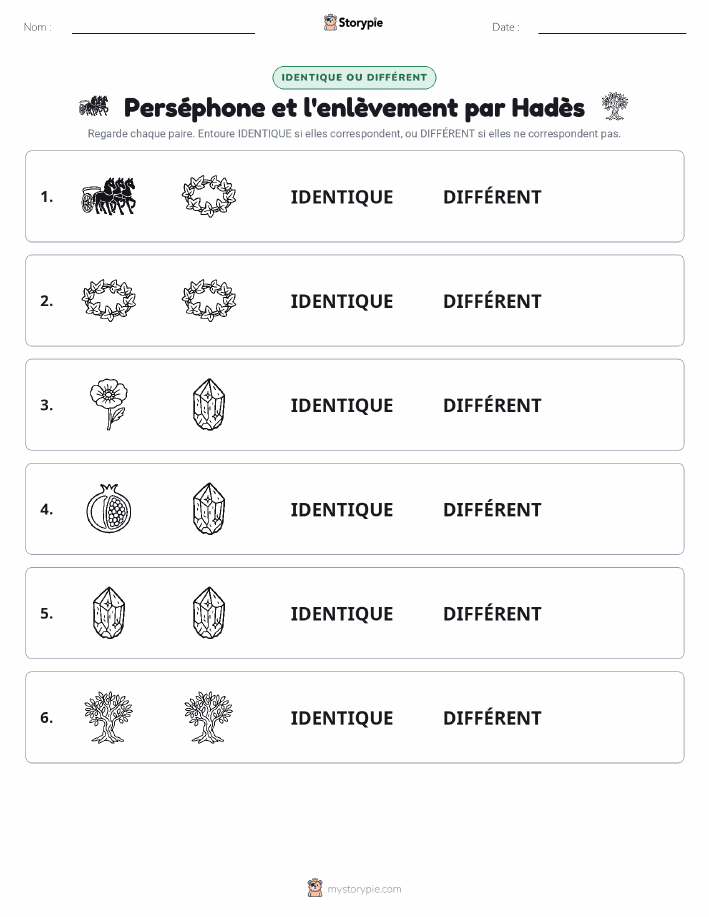 Identique ou Différent