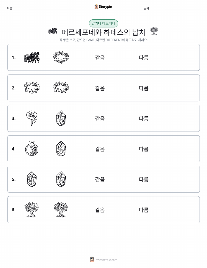 같은 것 또는 다른 것