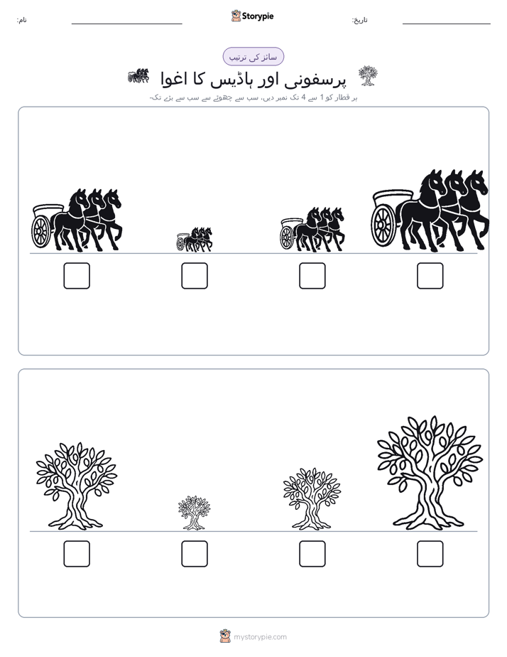 سائز کی ترتیب