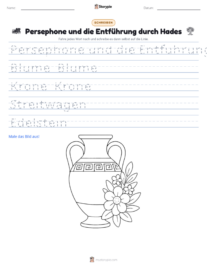 Schreibübung