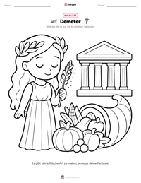 Demeter druckbare Arbeitsblatt Vorschau