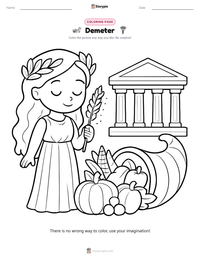 Demeter printable worksheet preview