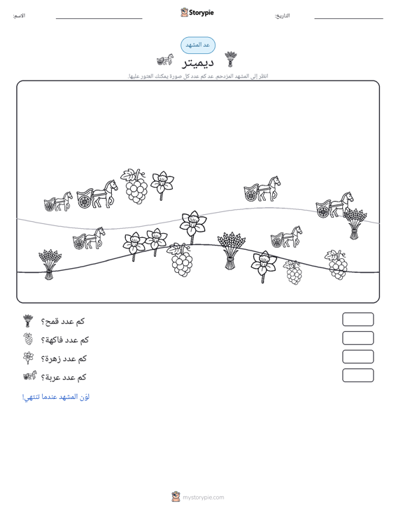 مشهد العد