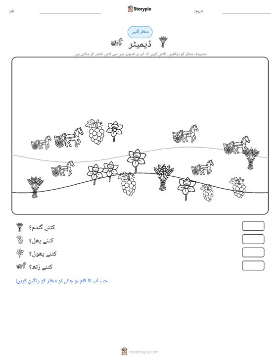 گنتی کا منظر