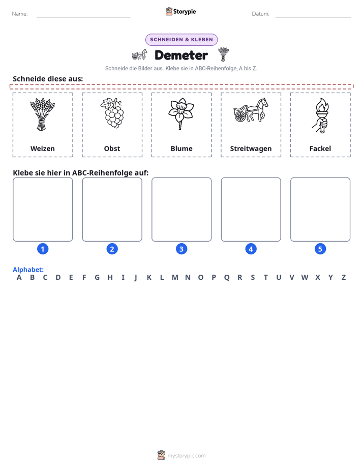 Schneiden & Einfügen Alphabet