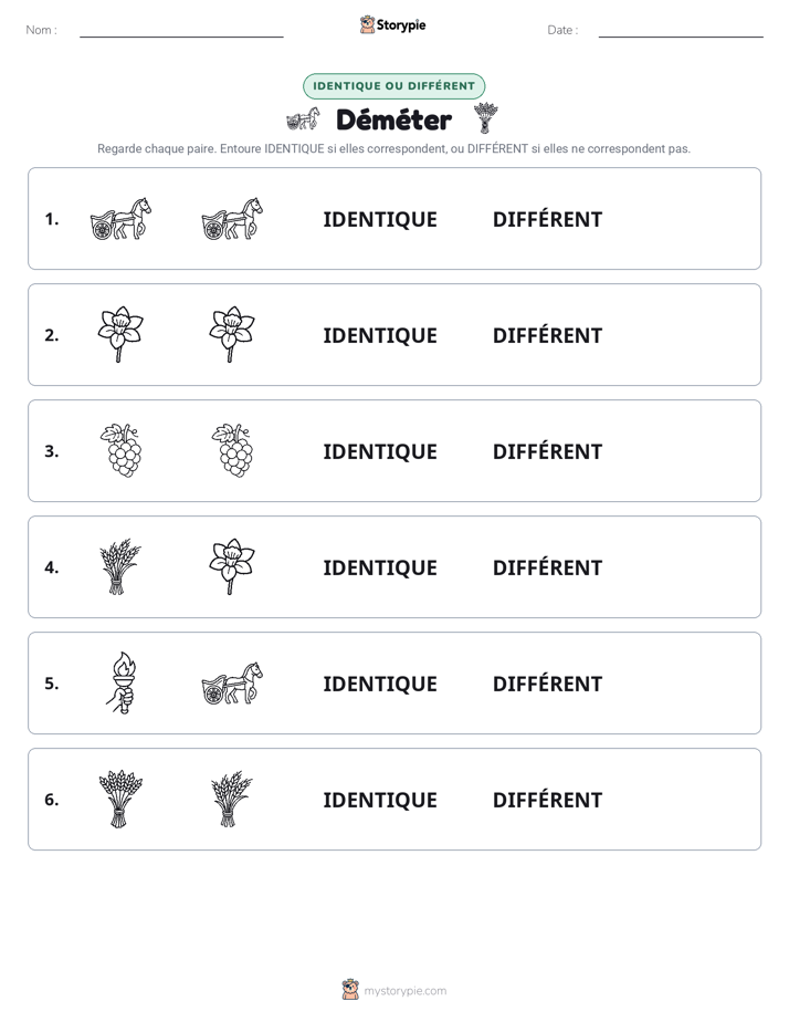 Identique ou Différent