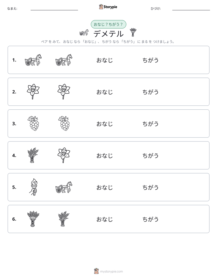同じか違うか