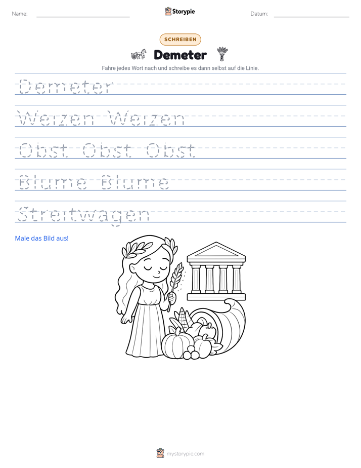 Schreibübung