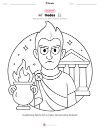 Hades druckbare Arbeitsblatt Vorschau